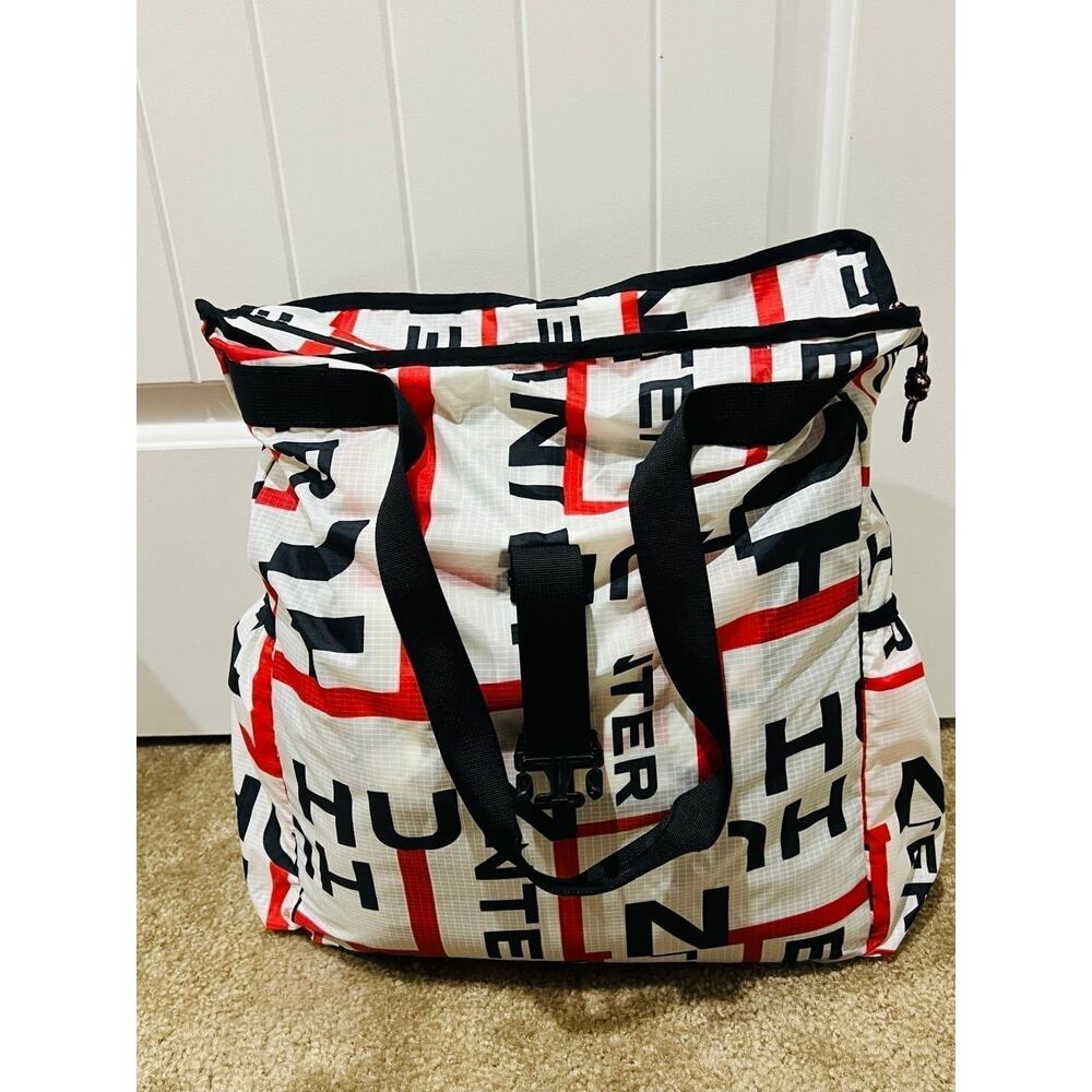 NWT❤️Hunter Original Ripstop Exploded Logo Packable Tote - Picture 8 of 11